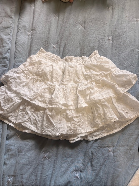 Dresses & Skirts - White Tiered Eyelet Ruffle Skirt - Women